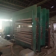 处理48尺12层500t二手人造板热压机二手多层木工热压机