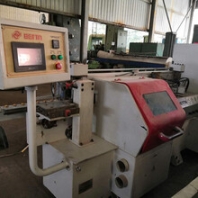 二手木工机械全自动直线封边机实木纤维刨花密度板封边可选开槽