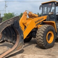 柳工50抓木机龙工装载机柳工30铲车可以抓钢材钢管的50抓木机