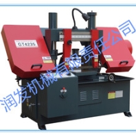 双立柱GT4235液压金属带锯床，锯切速度快、高效、节能；锯窄缝，节材