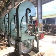 大型木工带锯机圆木锯切全自动跑车带锯全套供应