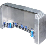 郑州钢板式伸缩防护罩850加工中心导轨防护罩