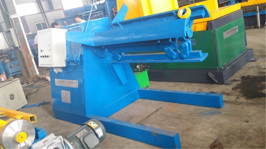 金江厂家直销带小车液压收卷机全自动彩钢板上料开卷支架