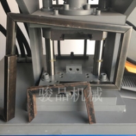 高速冲床切角机门框不锈钢冲45度角度机方管一次成型90度直角机械