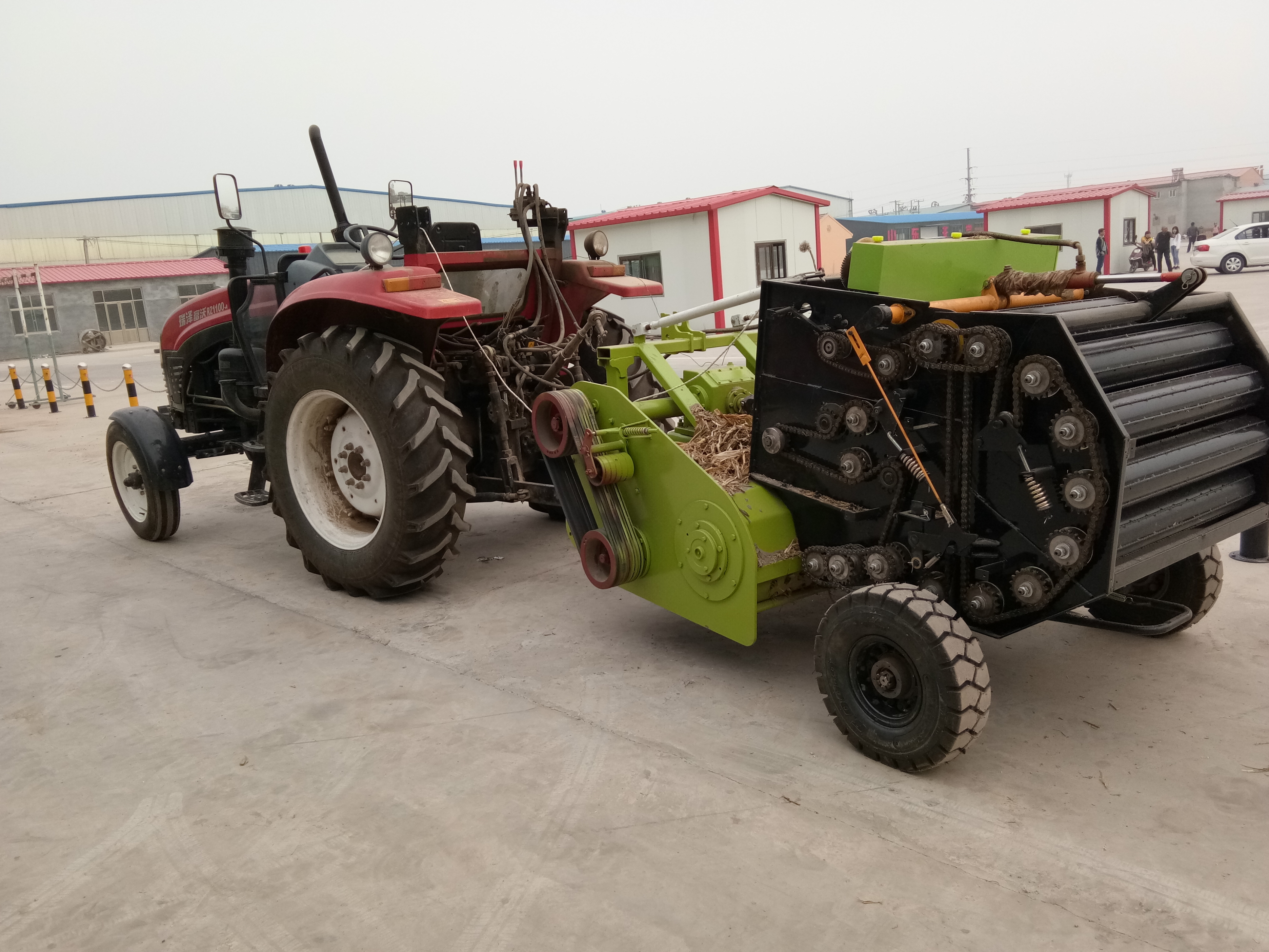 德州9YQ-70-100型秸秆打捆机麦秸捡拾打捆机捆草机