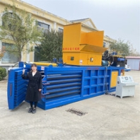 80吨卧式液压打包机废纸捆包机易拉罐压扁机