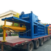 海南卧式液压打包机编织袋吨包袋打捆机易拉罐压扁机