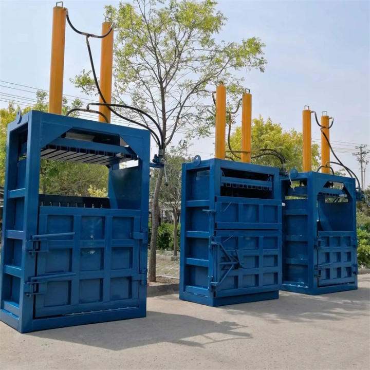 江西160吨塑料薄膜卧式液压打包机牛粪压块机