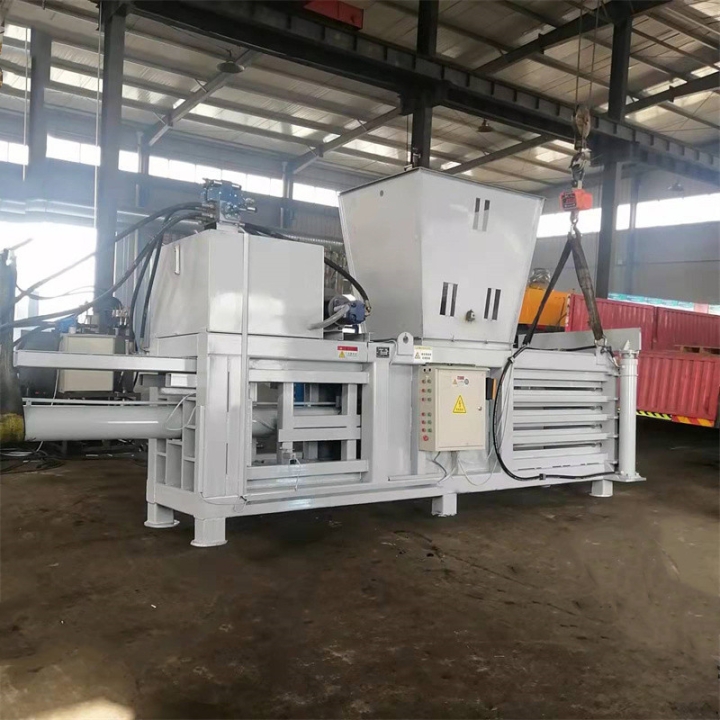 甘肃140吨全自动卧式液压打包机牛粪压块机