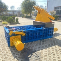 广东120吨金属压块机车床下脚料压扁机