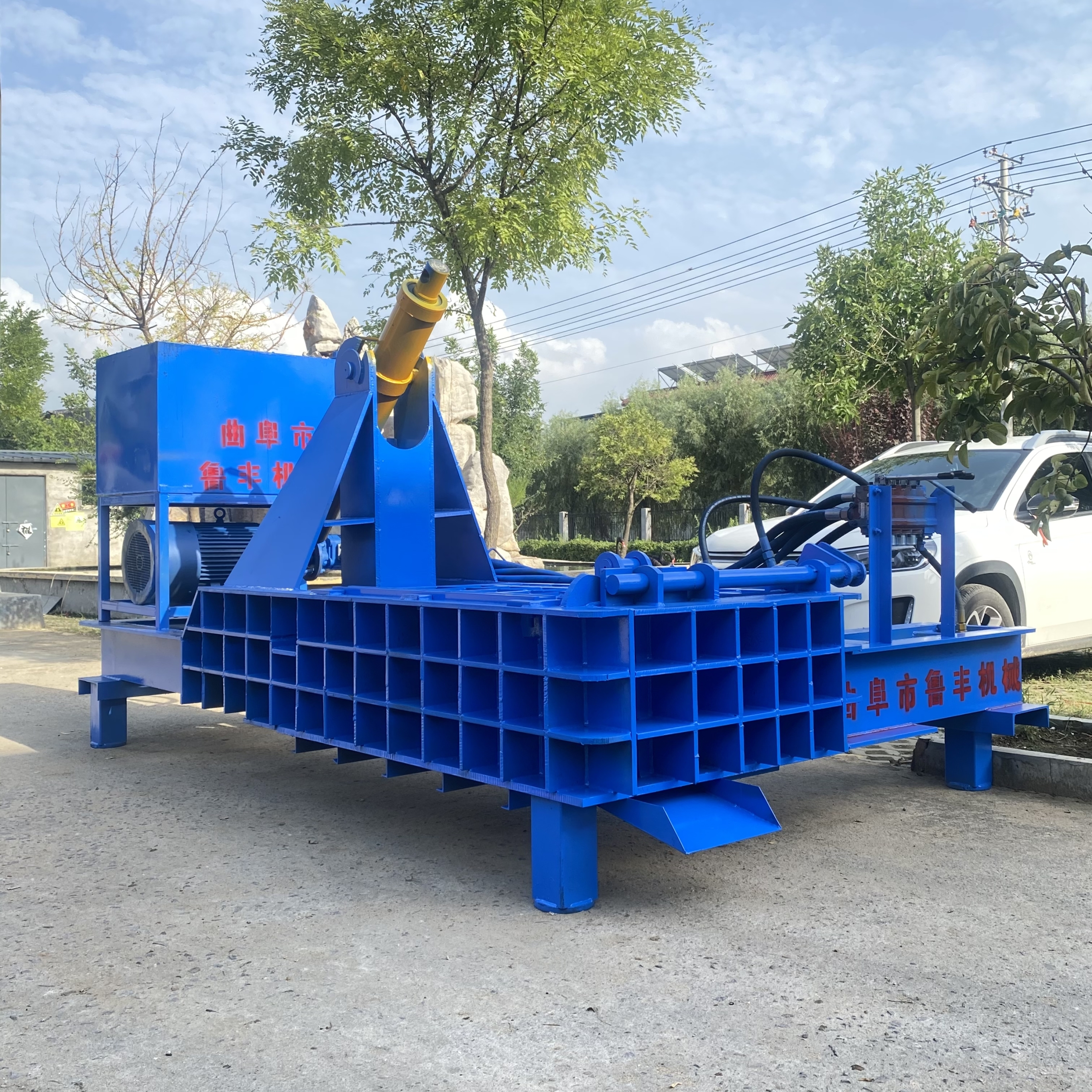 舟山金属废料压块机120吨易拉罐打包机厂家生产