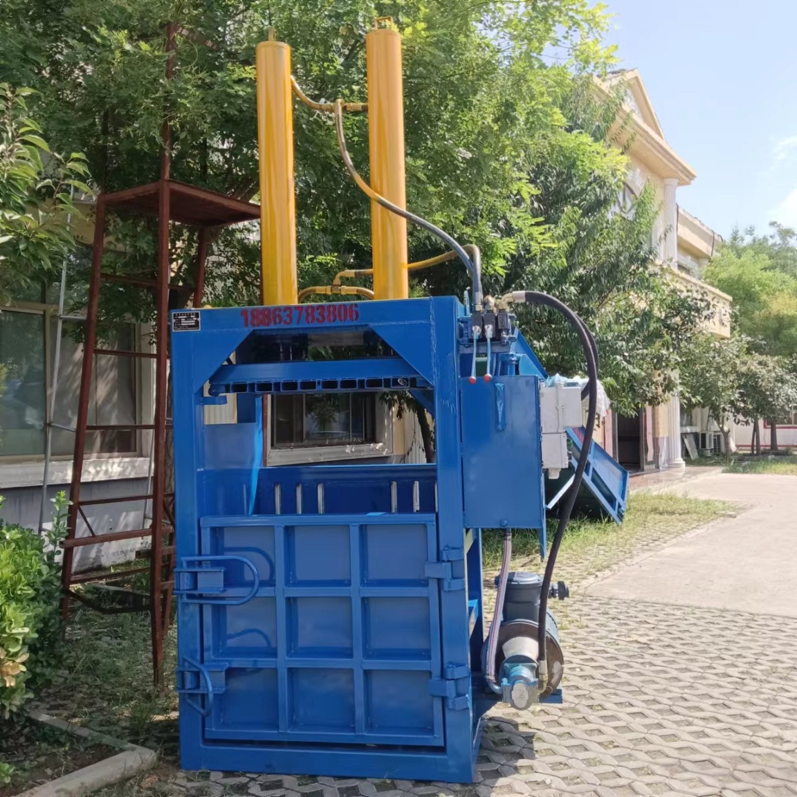 浙江废旧轮胎打包机麻布片下脚料压包机