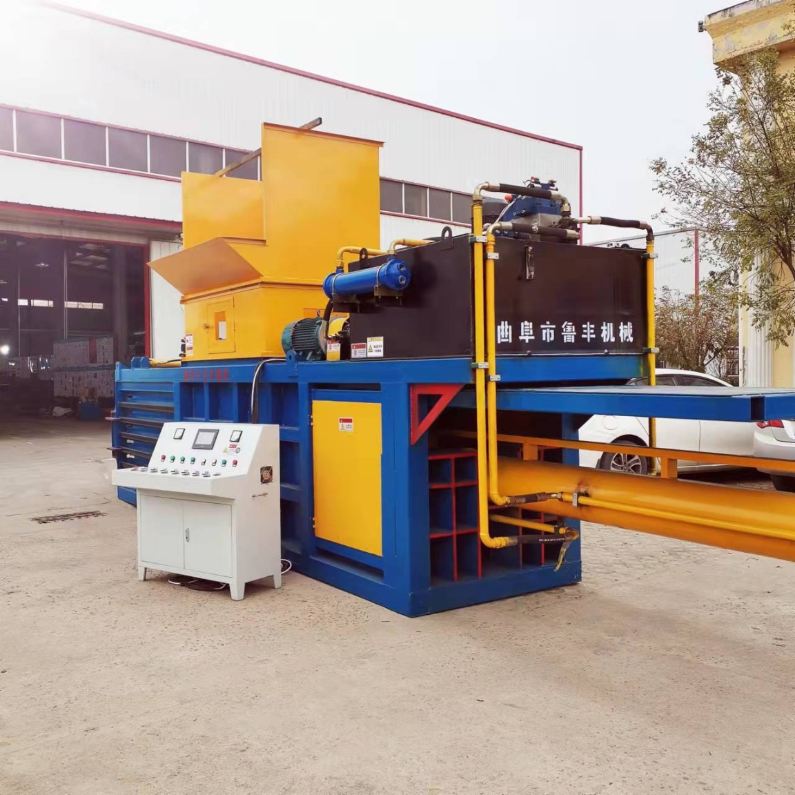 南昌牛粪压缩打包机卧式液压打包机出售