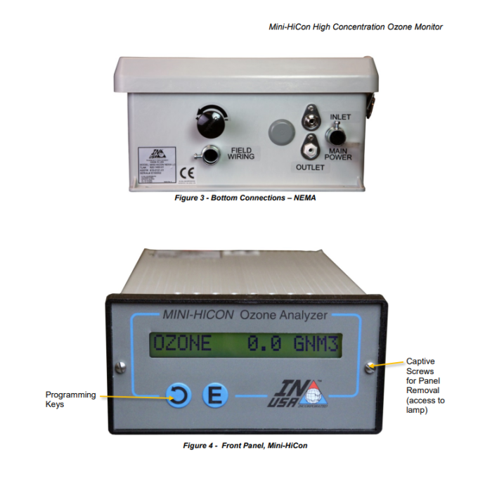 美国INUSA在线臭氧分析仪型号Mini-Hicon