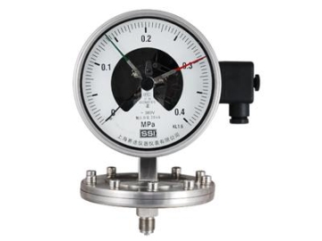 上海赛途SSI全钢防腐膜片式电接点压力表YPXH-100