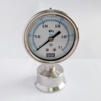 上海赛途SSI卫生型隔膜压力表YTP-63HF650.5卡盘连接