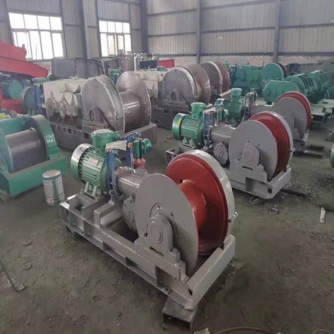 JH-5矿用回柱绞车还可用于皮带运输机作辅助张紧设备