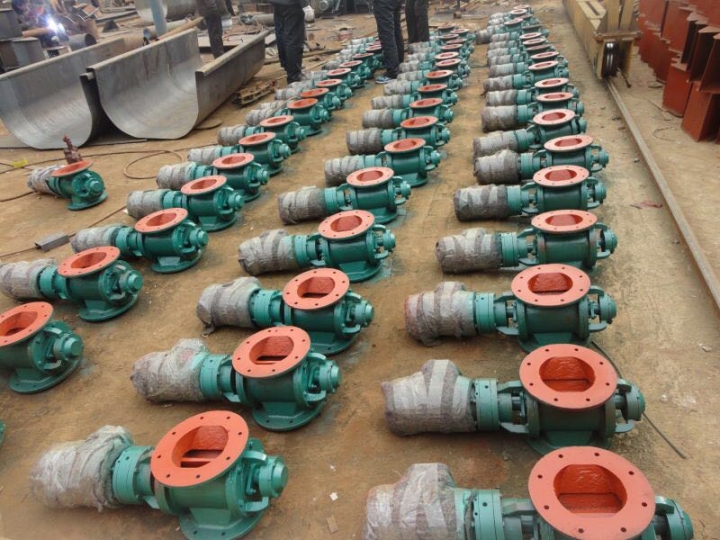 叶轮给料机振动卸料器非标星型卸料器双侧卸料器