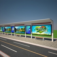 城市候车亭专业生产-新款城市候车亭