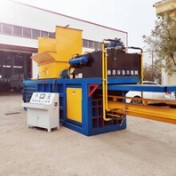 镇江全自动废纸打包机200吨卧式打包机供应