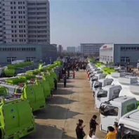 小区勾臂垃圾车泵