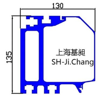 自动化输送设备输送线铝材135107滚轮输送线铝型材147*46铝镁合金