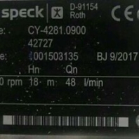 德国斯贝克SPECK离心泵LNY-2841系列高流量高扬程