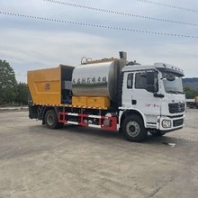 陕汽德龙后八轮同步碎石封层车,青海同步碎石封层车多少钱一台