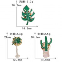 深圳百搭饰品胸章仙人掌胸针服饰包包徽章生产